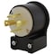 Ac Works Locking Plug, L21-30P, 30 A, 120/208V AC, Three Phase, Black ASEL2130P - alternate 1